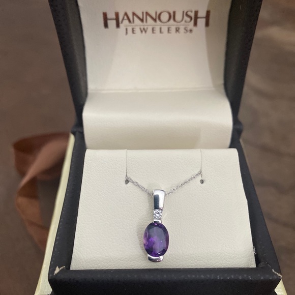 HANNOUSH Jewelry - Amethyst and diamond necklace